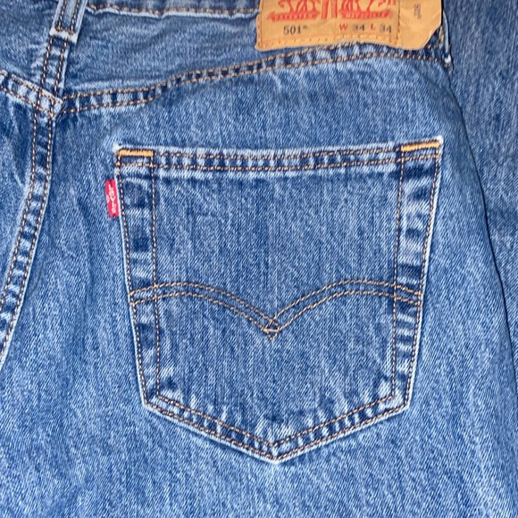 Levi 501 jeans W34 L34 - Picture 7 of 9